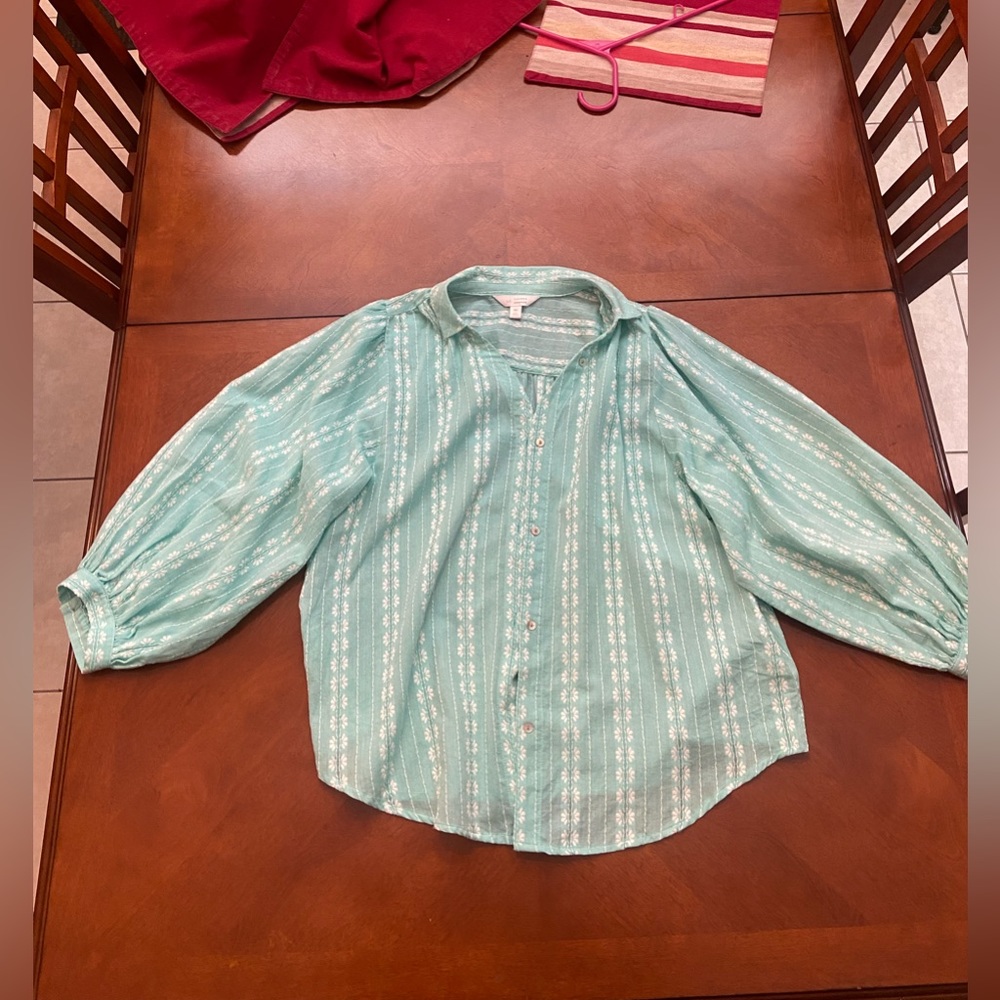 Blouse (Long Sleeve, Button down)
